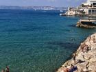 The beaches are rocky and the water is crystal clear in Marseille
