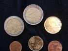 Here are some of the Euro coins that are used here