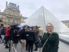 The line to get into the Louvre was about an hour long but it was beautiful!
