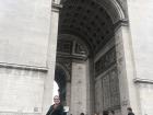 The Arc de Triomphe is one of the many monuments I visited