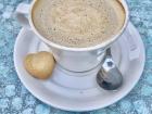 "Café con leche" (coffee with milk) is my favorite coffee drink in Spain