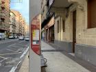 Bus stops like this are scattered around the city