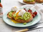 Helena cooked avocado toast with a poached egg and ham. Yum! (photo credit: Google Images)