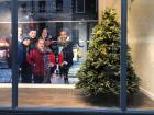 Christmas decorations in all the Grafton Street stores try to get people started on their holiday shopping 