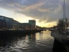 Sunset over the River Liffey