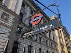 Entrance to a Tube station in the heart of London