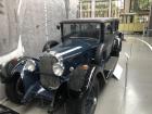 An old car in a transportation museum