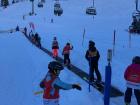 The "bunny hill" on the ski mountain where kids can learn to ski
