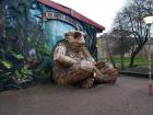 A statue of a creature in Copenhagen, Denmark