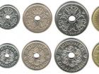The Danish kroner coins look very different from American coins