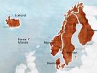 This is a map of the Scandinavian countries, and you can see small Denmark on the very bottom (Google Images)