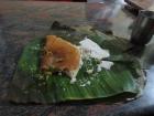 The fluffiest dosa in Mysore, served on a banana leaf 
