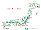 This is a map of the local trains and shinkansen throughout Japan