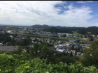 This is a view of Kakunodate from a mountain