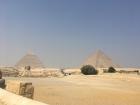 The Giza pyramids; these pyramids were built by the ancient Egyptians as tombs for the Pharaohs!