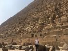 Look how tiny I am next to this pyramid!