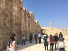 Some tourists in the city of Jerash. This city has the largest Roman ruins site in the world!