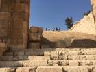 Some old Roman stairs. Look how small the people are all the way at the top! Tourists love this site.