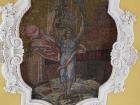 The Soviet Union depicted as a woman standing on the remnants of Germany in Red Square