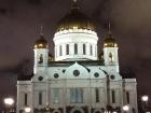 A grand church near the center of the city, which has a top gilded with actual gold!