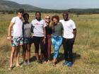 Me and my friends at the Akagera Safari Park in Rwanda