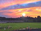 A view of the sunset during a football game at my high school, Turner Ashby High School