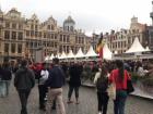 There was a traditional beer-tasting festival in the Grand Place, and maybe a few bees sneaked into people's cups!