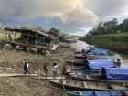 The port in Leticia during low-water (dry) season