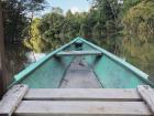 Fishing on a wooden boat