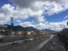 A view of the mountains that overlook the city