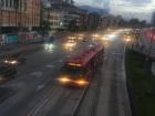 This is one of the large (and popular) TransMilenio buses