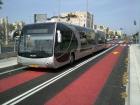 The Metronit runs along three different colored lines around Haifa