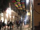 Since a lot of public transportation stopped working during Sukkot evenings, the streets were always crowded