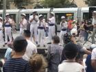 While we were walking through Jerusalem, we saw a kids' choir singing
