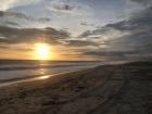 The beach in Puerto Escondido where we released the baby sea turtles. 