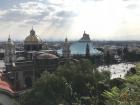 A view of the Basilica de Guadalupe (the circular green building) from el "Cerrito de Tepeyac" which is where it is believed the Virgin Mary appeared to Juan Diego. 