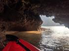 One of the small caves we kayaked through in Ha Long Bay
