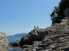 Can you believe that there are busy city streets right around the bend of this rock?