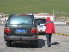 We use SUVs to drive around from field site to field site for snow leopard scat sampling. 