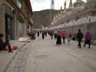 Monasteries and places to pray are found throughout Yushu. Off the the right of the picture is one such place. 