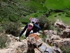 Climbing takes a lot of work because there is less oxygen. My body has to work harder to adjust and keep up. 