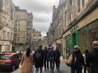 The sidewalks in Edinburgh are often bigger than the streets!