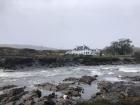 We had to walk on the stones to submerge our faces in the river, and a few people tripped!