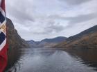 The water in the fjords was very calm