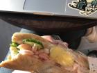 I ate a huge räksmörgås at the airport