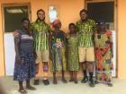My host family and me during my time in Ghana, Africa