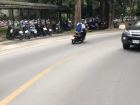 A quick glimpse of the many mopeds that can be seen nearly anywhere in the city