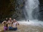 Swimming in a waterfall!