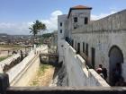 The structure of the slave castle in Ghana, Africa