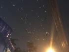 Lanterns throughout the night sky 